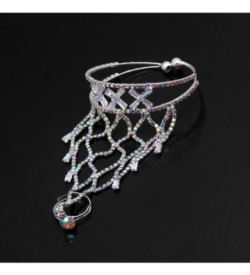 Generic Women's White Color Hathphool Adjustable Bracelet Generic Women's White Color Hathphool Adjustable Bracelet