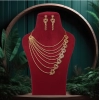 Generic Women's Gold Color Gold Plated Necklace Set Adjustable Chain