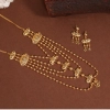 Generic Women's Gold Color Gold Plated Necklace Set 