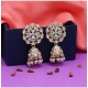 Generic Women's White Color Kundan Earrings 