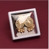Generic Women's Gold Color Kundan Earrings 