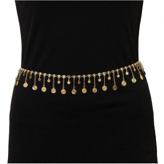 Generic Women's Gold Plated Kamarband Waist Belt For Women//Girls Adjustable Chain Generic Women's Gold Plated Kamarband Waist Belt For Women//Girls Adjustable Chain