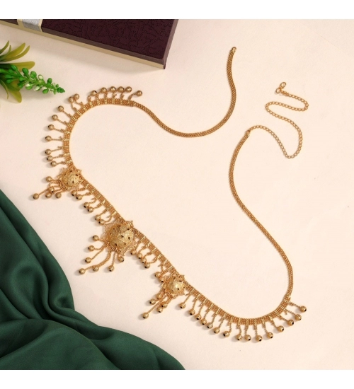 Generic Women's Gold Plated Kamarband Waist Belt For Women//Girls Adjustable Chain