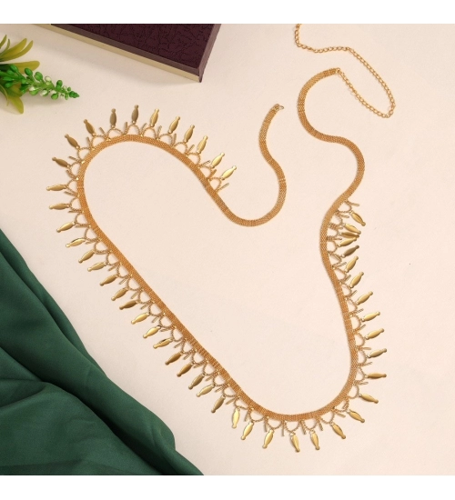 Generic Women's Gold Plated Kamarband Waist Belt For Women//Girls Adjustable Chain