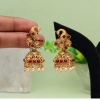Generic Women's Rani Color Matte Gold Earrings 