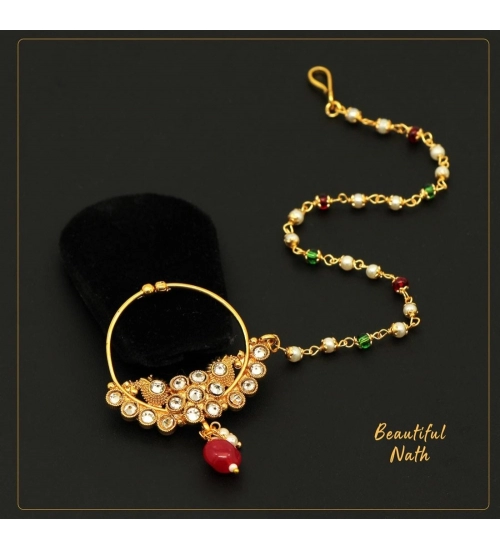 Generic Women's Multi Color Nose Nath 