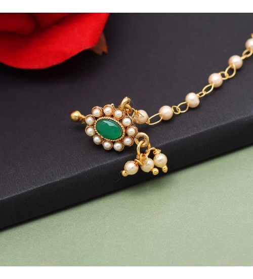 Generic Women's Green Color Nose Nath 