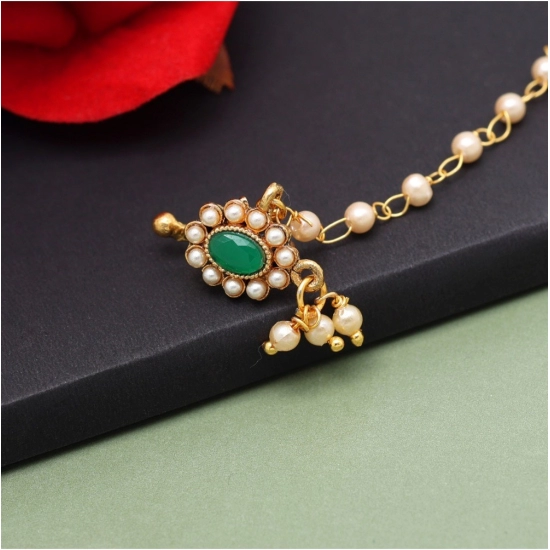 Generic Women's Green Color Nose Nath 