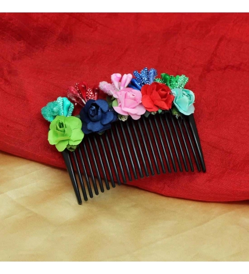 Generic Women's Multi Color Hair Comb Pin 