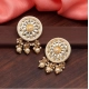 Generic Women's Gold Color Kundan Earrings 