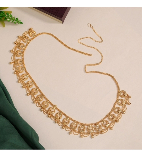 Generic Women's Gold Plated Kamarband Waist Belt For Women//Girls Adjustable Chain