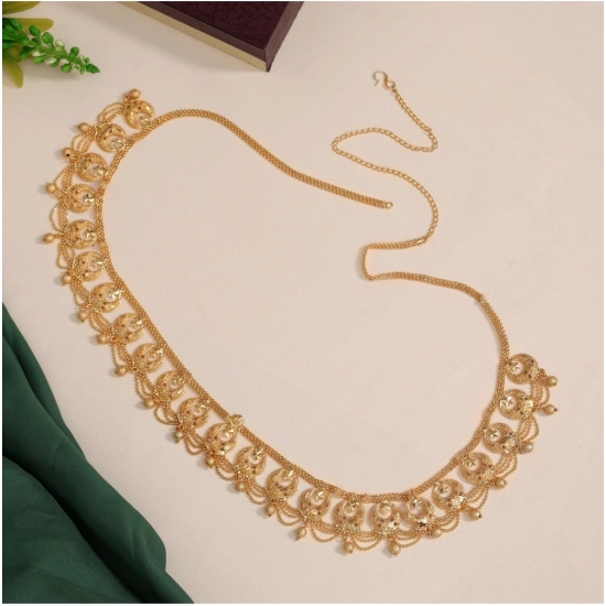 Generic Women's Gold Plated Kamarband Waist Belt For Women//Girls Adjustable Chain Generic Women's Gold Plated Kamarband Waist Belt For Women//Girls Adjustable Chain