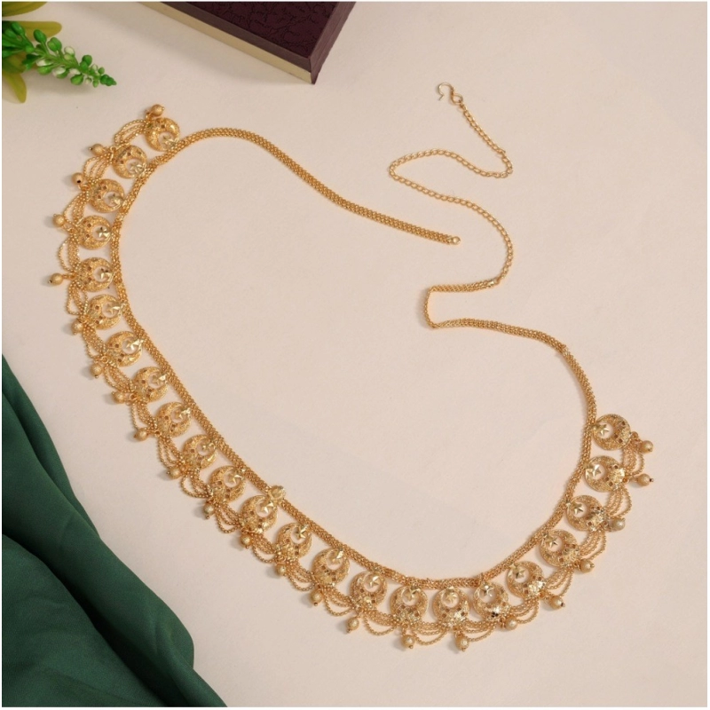 Generic Women's Gold Plated Kamarband Waist Belt For Women//Girls Adjustable Chain
