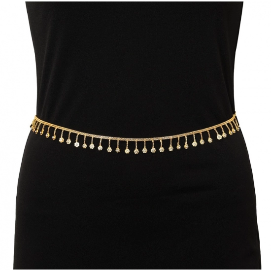 Generic Women's Gold Plated Kamarband Waist Belt For Women//Girls Adjustable Chain Generic Women's Gold Plated Kamarband Waist Belt For Women//Girls Adjustable Chain