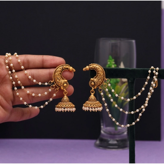 Generic Women's Gold Color Matte Gold Earrings 