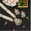 Generic Women's White Color Kundan Long Necklace Set 
