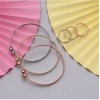 Generic Women's Multi Color 3 Pieces Adjustable Bracelets &amp; Rings 