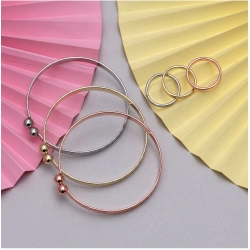 Generic Women's Multi Color 3 Pieces Adjustable Bracelets &amp; Rings 