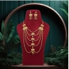 Generic Women's Gold Color Gold Plated Necklace Set 
