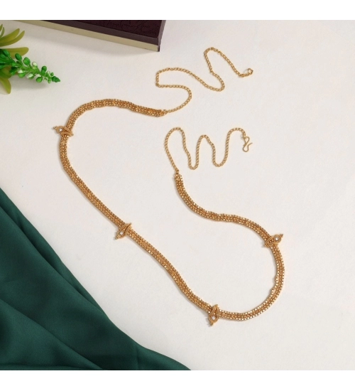 Generic Women's Gold Plated Kamarband Waist Belt For Women//Girls Adjustable Chain