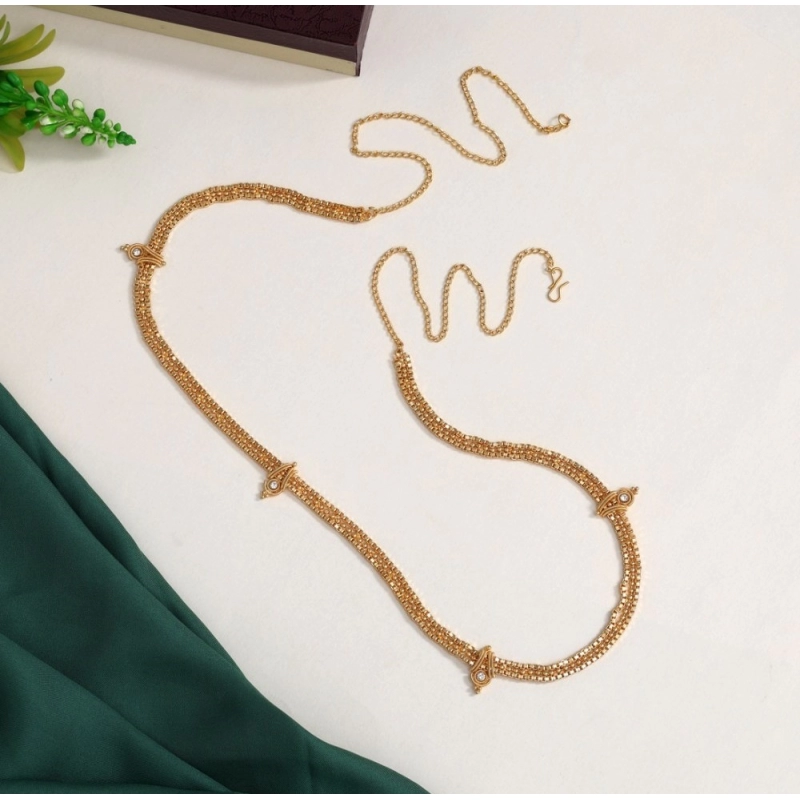 Generic Women's Gold Plated Kamarband Waist Belt For Women//Girls Adjustable Chain