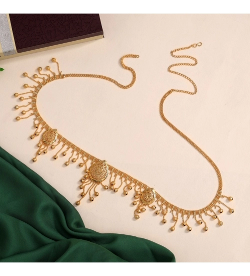 Generic Women's Gold Plated Kamarband Waist Belt For Women//Girls Adjustable Chain