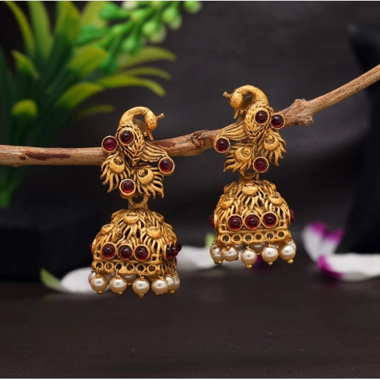 Generic Women's Rani Color Matte Gold Earrings Generic Women's Rani Color Matte Gold Earrings