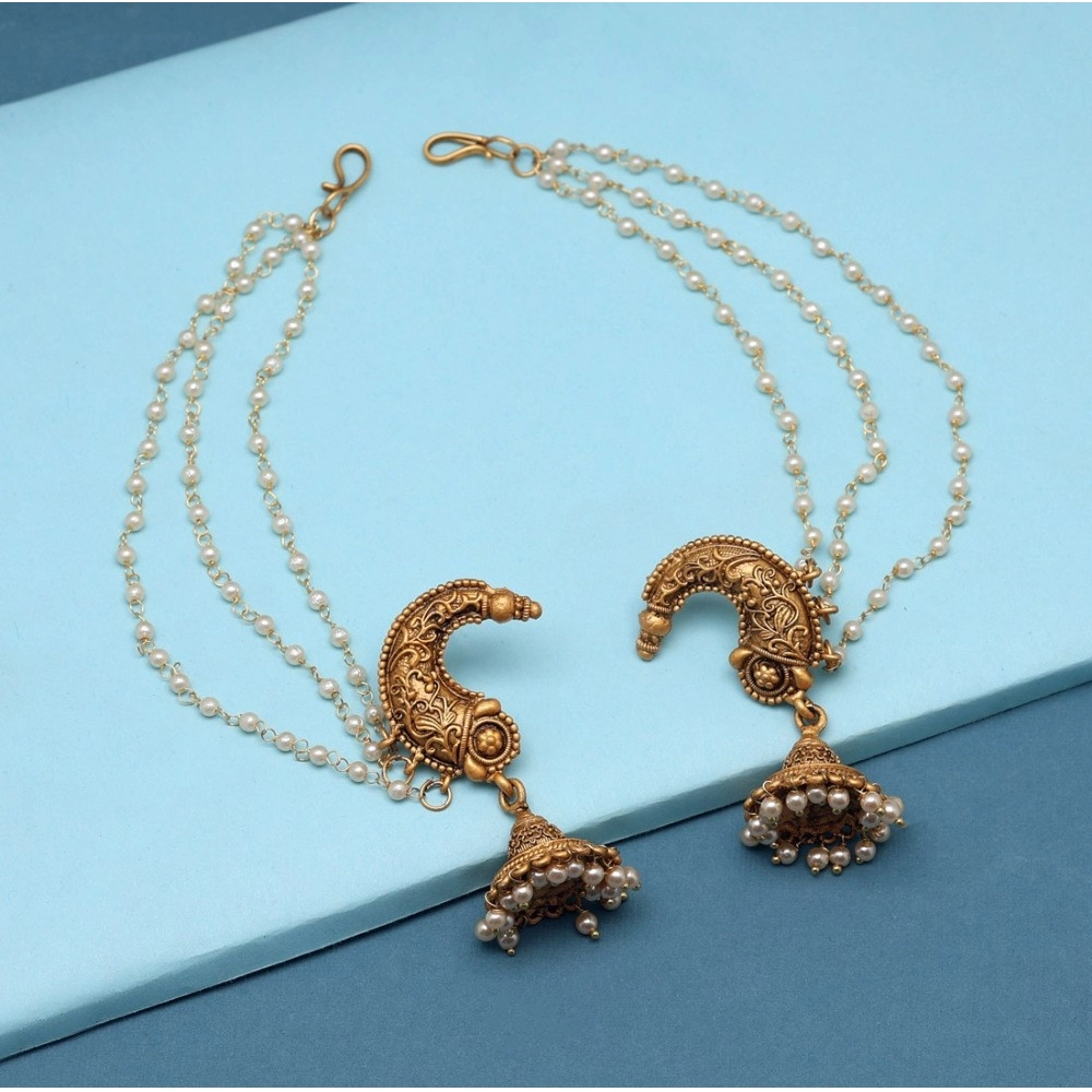 Generic Women's Gold Color Matte Gold Earrings 