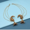 Generic Women's Gold Color Matte Gold Earrings 
