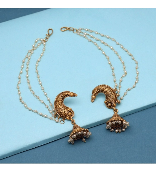 Generic Women's Gold Color Matte Gold Earrings 