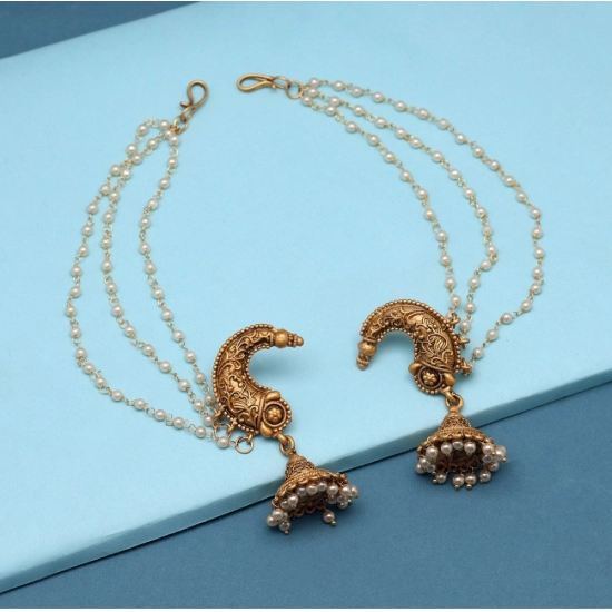 Generic Women's Gold Color Matte Gold Earrings 