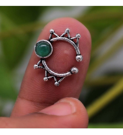 Generic Women's Assorted Color And Design Nose Pin Combo Of 10 Pieces 