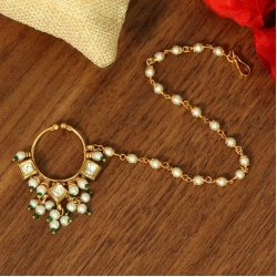 Generic Women's Green Color Nose Nath 