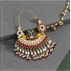 Generic Women's Multi Color Kundan &amp; Beads Meenakari Nose Nath 