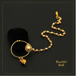 Generic Women's White Color Nose Nath 