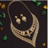 Generic Women's Gold Color Gold Plated Necklace Set Adjustable Chain