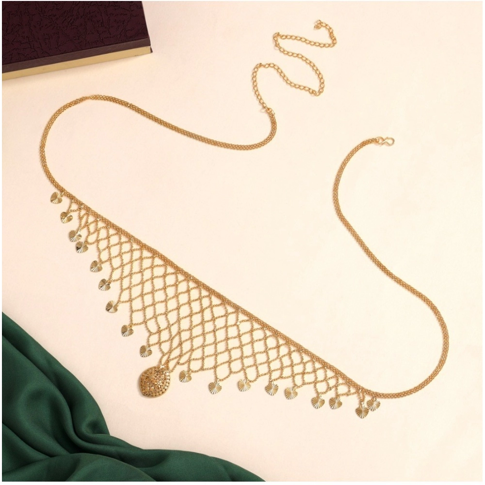 Generic Women's Gold Plated Kamarband Waist Belt For Women//Girls Adjustable Chain