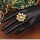 Generic Women's White Color Kundan Meenakari Finger Ring For Women Adjustable Ring Generic Women's White Color Kundan Meenakari Finger Ring For Women Adjustable Ring