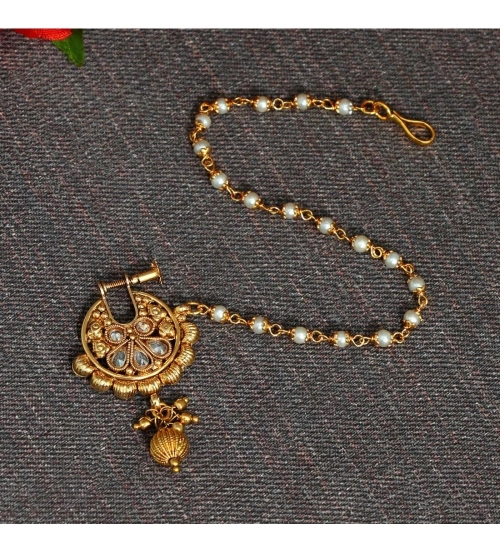 Generic Women's White Color Nose Nath Generic Women's White Color Nose Nath