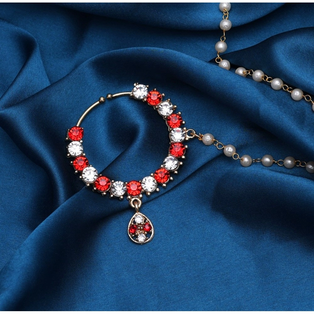 Generic Women's Red Color Nose Nath 