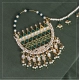 Generic Women's Green Color Kundan &amp; Beads Nose Nath 
