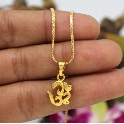 Generic Women's Gold Color Om Temple Locket 
