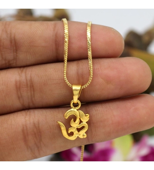 Generic Women's Gold Color Om Temple Locket 