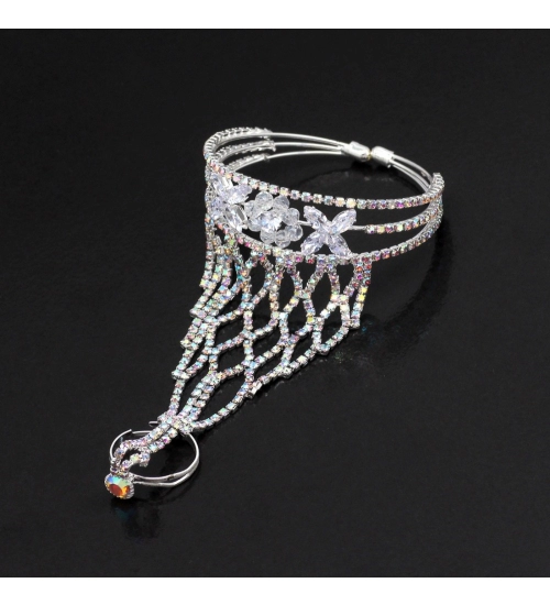 Generic Women's White Color Hathphool Adjustable Bracelet Generic Women's White Color Hathphool Adjustable Bracelet