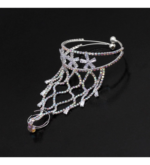 Generic Women's White Color Hathphool Adjustable Bracelet Generic Women's White Color Hathphool Adjustable Bracelet