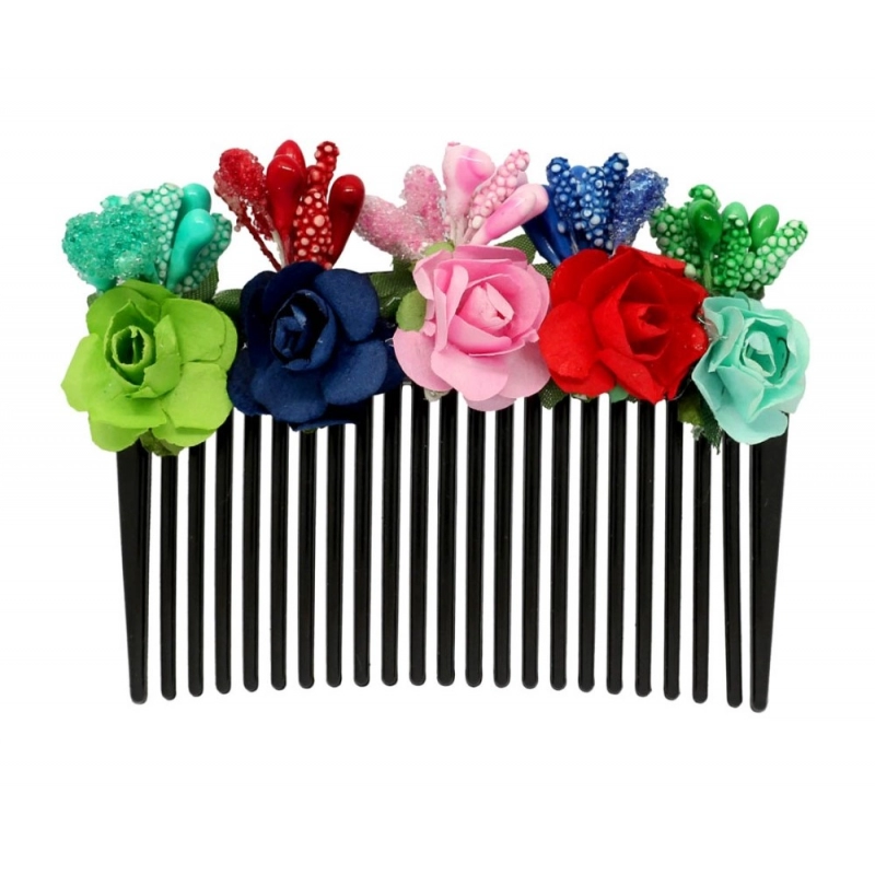 Generic Women's Multi Color Hair Comb Pin Generic Women's Multi Color Hair Comb Pin