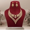 Generic Women's Gold Color Gold Plated Necklace Set Adjustable Chain