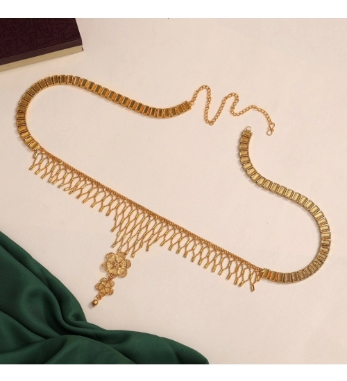 Generic Women's Gold Plated Kamarband Waist Belt For Women//Girls Adjustable Chain