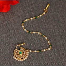 Generic Women's Green Color Nose Nath 