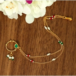 Generic Women's Green Color Nose Nath 